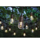 image 24-Light IndoorOutdoor 48 ft String Light with S14 Single Filament LED Bulbs