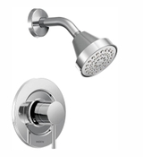 image MOEN Align Single-Handle Posi-Temp Eco-Performance Shower Faucet Trim Kit in Chrome Valve Not Included