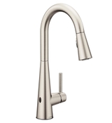 image MOEN Sleek Touchless Single-Handle Pull-Down Sprayer Kitchen Faucet with MotionSense Wave in Spot Resist 