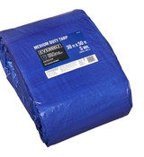 image HDX 30 ft  50 ft Blue Medium Duty Tarp