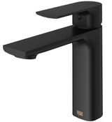 image Vigo Davidson Single-Handle Single Hole Bathroom Faucet in Matte Black