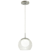 image Melinda 40-Watt Equivalence Chrome Integrated LED Mini Pendant